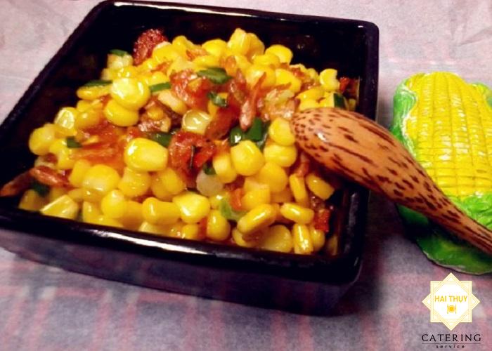 Công thức làm món bắp hộp xào tôm cực đậm đà